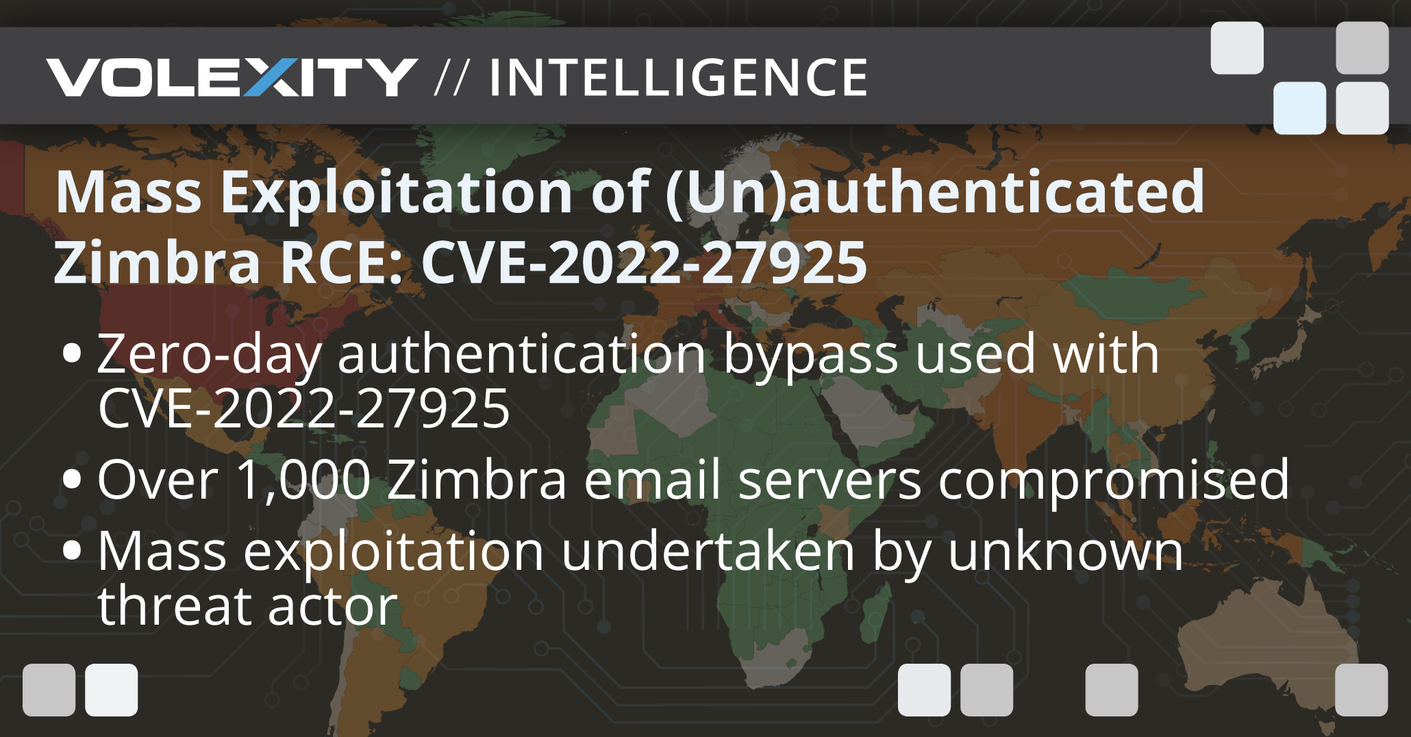 Mass Exploitation of (Un)authenticated Zimbra RCE CVE202227925